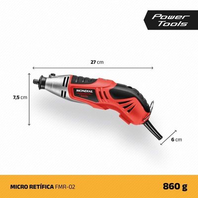 Micro Retífica Mondial Power Tools FMR-02 60hz 220V