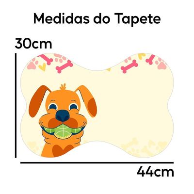 Tapete Comedouro Ração Cachorro Pet Cão Dog Lona Nº1 - 30x44