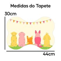 Tapete Comedouro Ração Cachorro Pet Cão Dog Lona Nº2 - 30x44