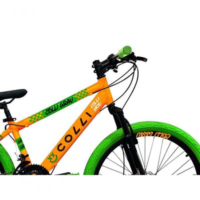 Bicicleta Grau Aro 26 21 Marchas Colli Laranja-verde
