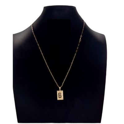 Cordão Carti Fecho 2mm Com A Letra B