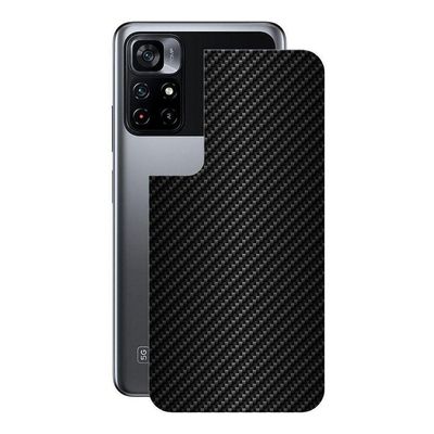 Película Hidrogel + Adesivo Fibra De Carbono Para Poco M4 Pro 5g- Preta
