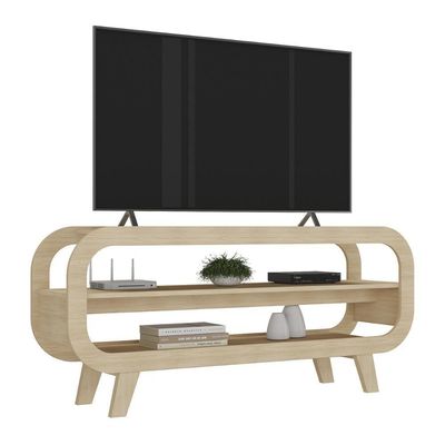 Rack Para Até 60 Polegadas 133,5cm Com Pés Retrô Multimóveis Cr45328