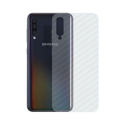 Película Hidrogel + Adesivo Fibra De Carbono Para Samsung Galaxy A70 - Transparente