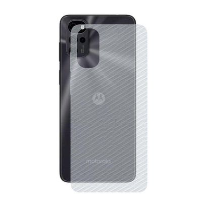 Película Hidrogel + Adesivo Fibra De Carbono Para Motorola Moto G22 - Transparente