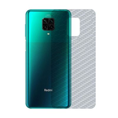 Película Hidrogel + Adesivo Fibra De Carbono Para Xiaomi Redmi Note 9s - Transparente