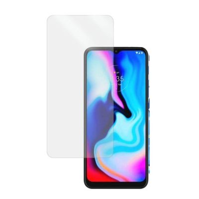 Película Hidrogel + Adesivo Fibra De Carbono Para Motorola Moto E7 Plus - Transparente