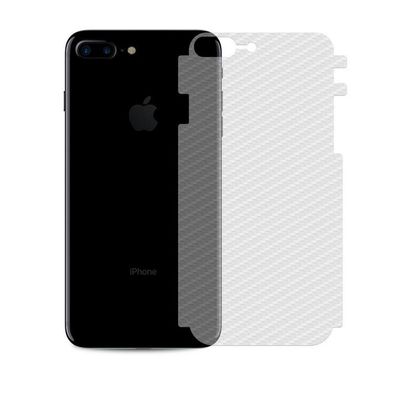 Película Hidrogel + Adesivo Fibra De Carbono Para Iphone 7 Plus - Transparente