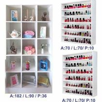 Organizador Expositor Prateleira Esmalte + Armário Expositor