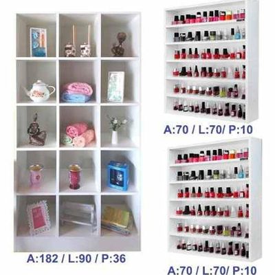 Organizador Expositor Prateleira Esmalte + Armário Expositor