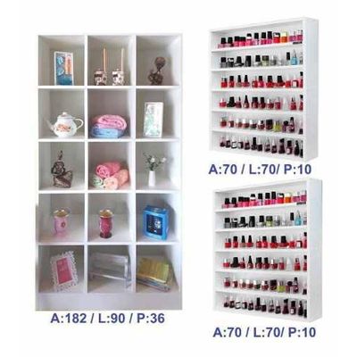 Organizador Expositor Prateleira Esmalte + Armário Expositor
