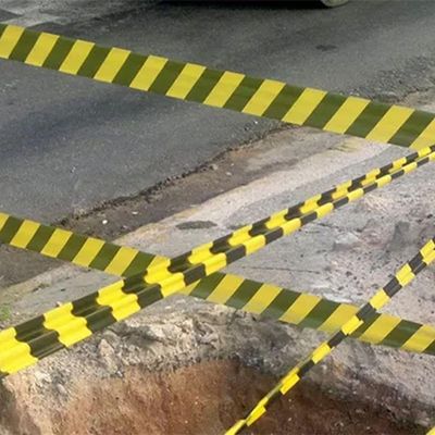 Fita Sinalizaçao 200 Metros Segurança Zebrada Demarcaçao Area Restrita Isolamento Proteçao Sem Cola