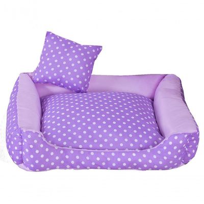 Cama Pet Cachorro Ou Gato Poa Tam: G Lilás