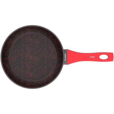 Panelas Ichef Home Sauté Grand E Family Size Com Tampa De Vidro 24cm Vermelha | Ichef