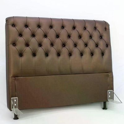 Cabeceira De Cama Box Casal Queen 158cm Pádua Couro Marrom