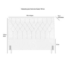 Cabeceira De Cama Box Casal Queen 158cm Pádua Couro Marrom