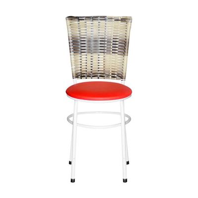 4 Cadeiras Para Mesa Branca Hawai Cappuccino Premium Cor:vermelho