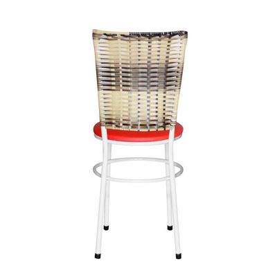 4 Cadeiras Para Mesa Branca Hawai Cappuccino Premium Cor:vermelho