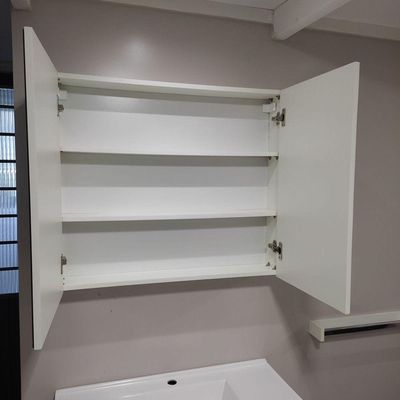 Armário Para Banheiro Com Espelho 80cm Mdf Branco - On Móveis