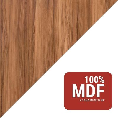 Gabinete Para Banheiro Com Cuba E Espelheira Com Led 60cm Mdf Freijo Com Branco Dubai - On Móveis