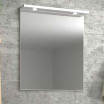 Espelho Para Banheiro Com Led 80cm Mdf Rosa - On Móveis
