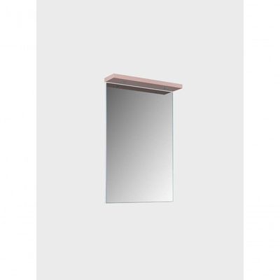 Espelho Para Banheiro Com Led 60cm Mdf Rosa - On Móveis