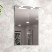 Espelho Para Banheiro Com Led 60cm Mdf Rosa - On Móveis