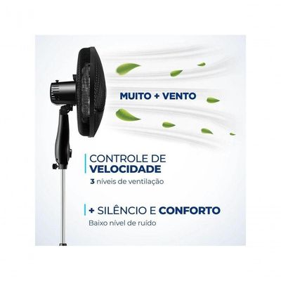 Ventilador De Coluna Mondial Vsp-40c-b 40cm 6 Pas - 220v