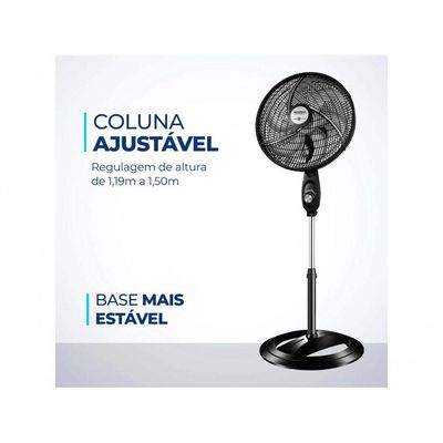 Ventilador De Coluna Mondial Vsp-40c-b 40cm 6 Pas - 110v