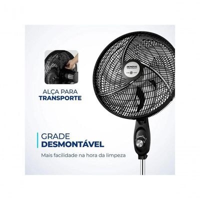 Ventilador De Coluna Mondial Vsp-40c-b 40cm 6 Pas - 110v