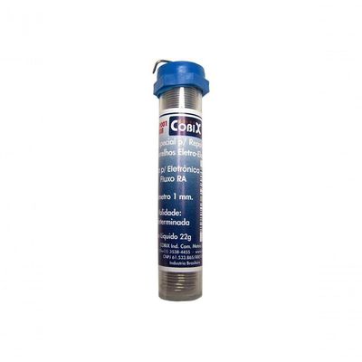 Solda Tubinho Cobix Azul 22 Gramas