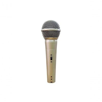 Microfone Leson Ls-58 Metalico Champanhe Cardioide Cabo...