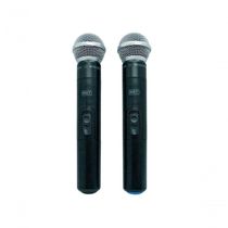 Microfone Mxt Sem Fio Duplo Uhf302 Maleta Freq...