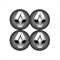 Jogo Bottom- Emblema Para Calota Renault 51mm Degrade 4...