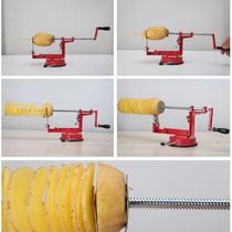 Maquina Cortar Espiral Fazer Batata Legumes Frutas Verduras Fatiador Slicer Chips No Palito