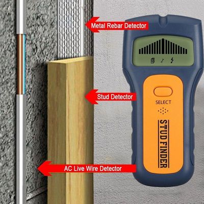 Scanner Parede Obstaculos Fios Detector Vigas Madeiras Metais Digital Eletronico 3 Em 1 Sem Fio