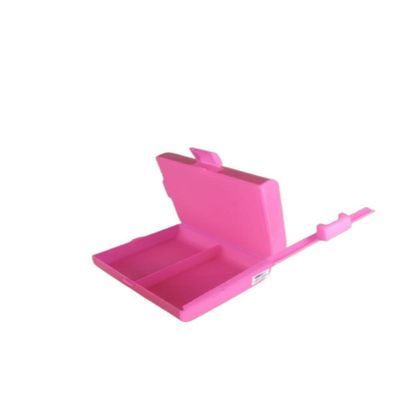 Lancheira Escolar Patati Patata Infantil Marmita 3 Divisorias Meninas Pote Duplo Passeio Trava Rosa