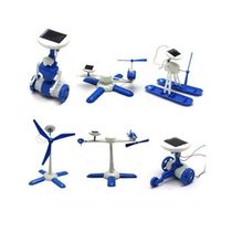 Kit Robo 6 Em 1 Solar Robotica Brinquedo Montar Helicoptero Dinossauro Educativo Placa Energia