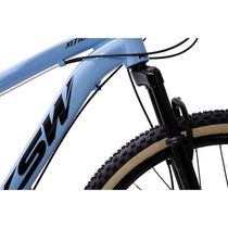 Bicicleta Aro 29 Ksw 21 Marchas Alumínio Cambio Shimano Freio A Disco Azul Claro -ad Pto 17