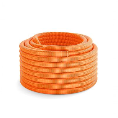 Mangueira Corrugada Laranja 50 Metros 25mm (3/4) - Krona