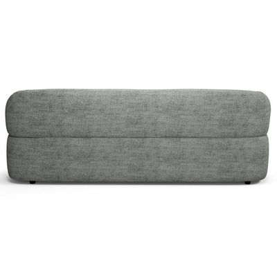 Sofá 3 Lugares Orgânico Sala De Estar Living 205cm Carmen F04 Linho Cinza - Lyam Decor