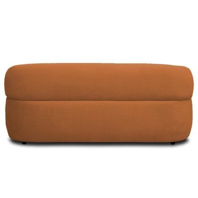 Sofá 3 Lugares Orgânico Sala De Estar Living 170cm Carmen F04 Bouclê Terracota - Lyam Decor