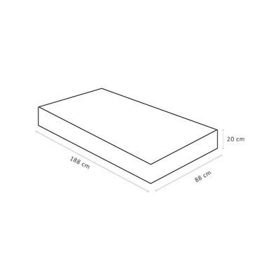 Colchão Iso Duplo Conforto Solteiro (88x188x20) - Ortobom