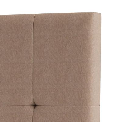 Cabeceira Piave Veluto Bege Queen (8x160x120) - Ortobom