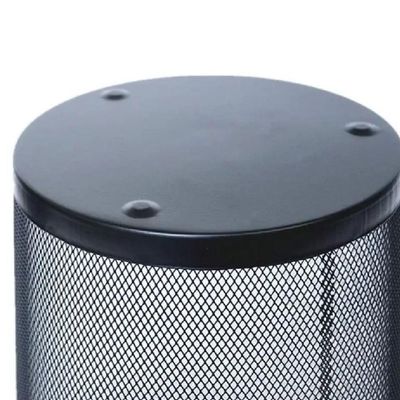 Cesto Lixeira Aramada De Metal 10l Telado Vazado Escritorio Sala Consultorio Decorativo Preto