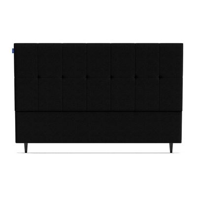Cabeceira Piave Linho Preto Queen (8x160x120) - Ortobom