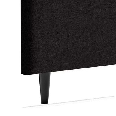 Cabeceira Piave Linho Preto Queen (8x160x120) - Ortobom