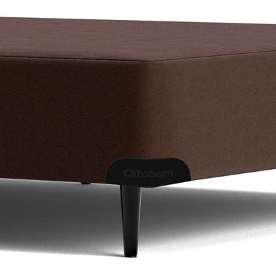 Base Sommier Camurça Marrom Casal (138x188x23) - Ortobom
