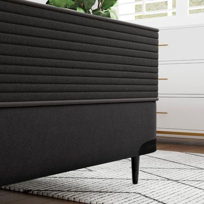 Base Sommier Camurça Preto Solteiro (88x188x23) - Ortobom