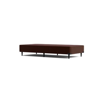 Base Sommier Camurça Marrom Solteiro (88x188x23) - Ortobom